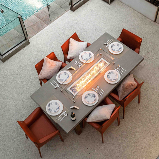 Elementi Sonoma Dining Fire Table - 83 inch
