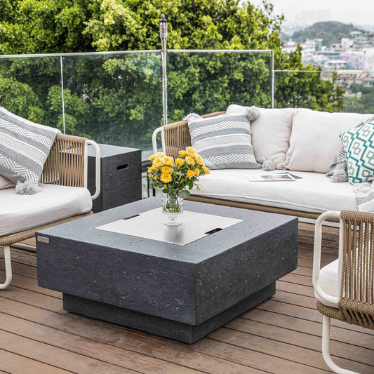 Elementi Manhattan Concrete Fire Table