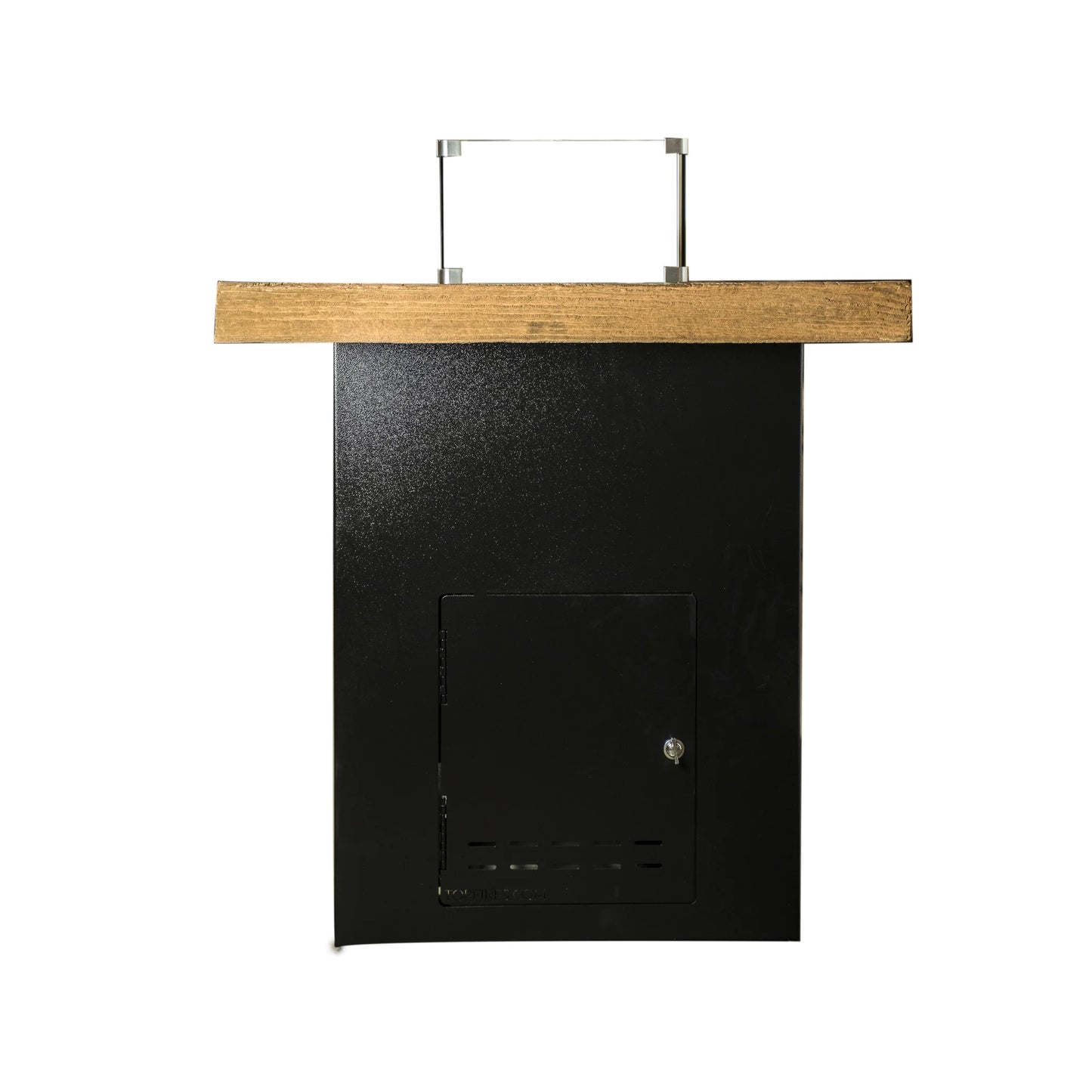 Alameda Fire Pit Dining Table Side view