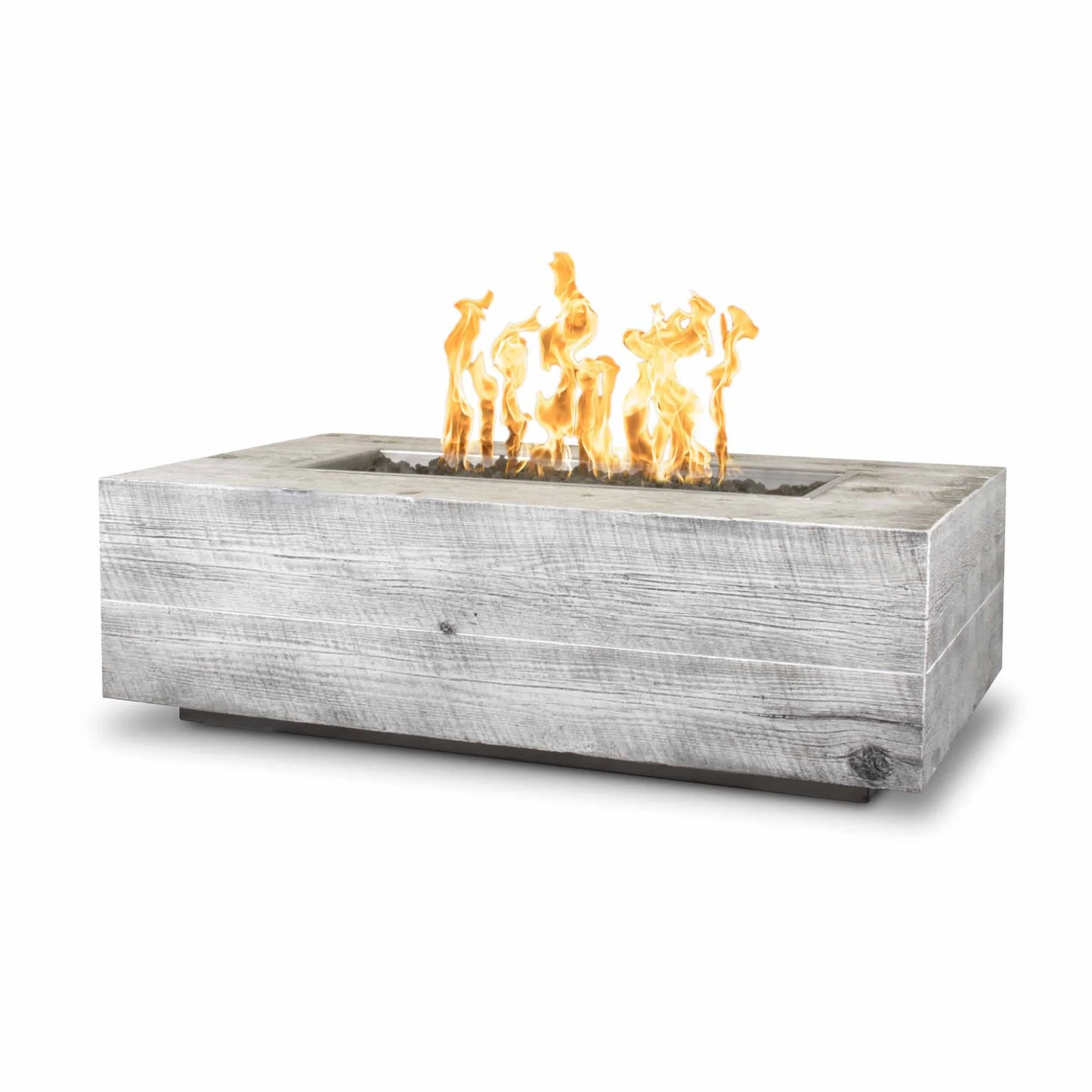 An Ivory Colored Rectangle Outdoor Coronado Fire Pit
