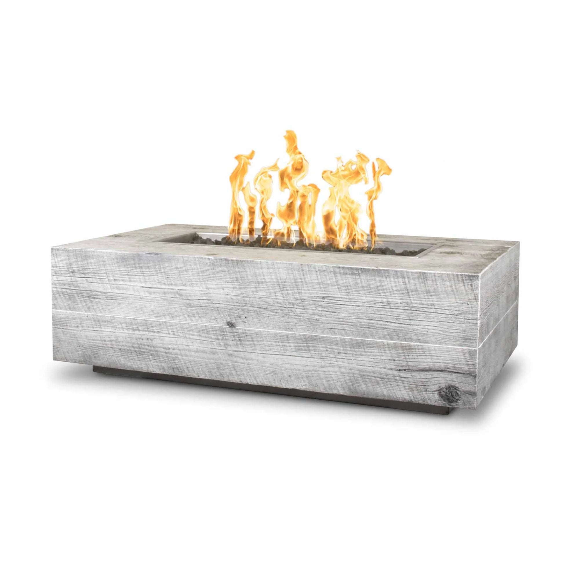 An Ivory Colored Rectangle Outdoor Coronado Fire Pit