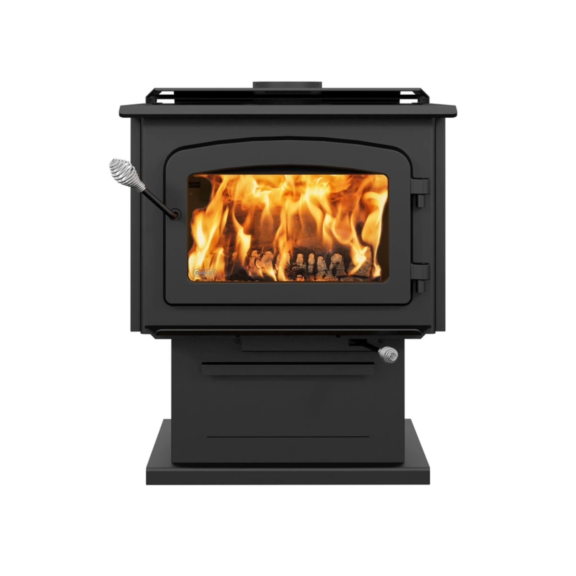 Drolet Escape 1800 Wood Stove on pedastal