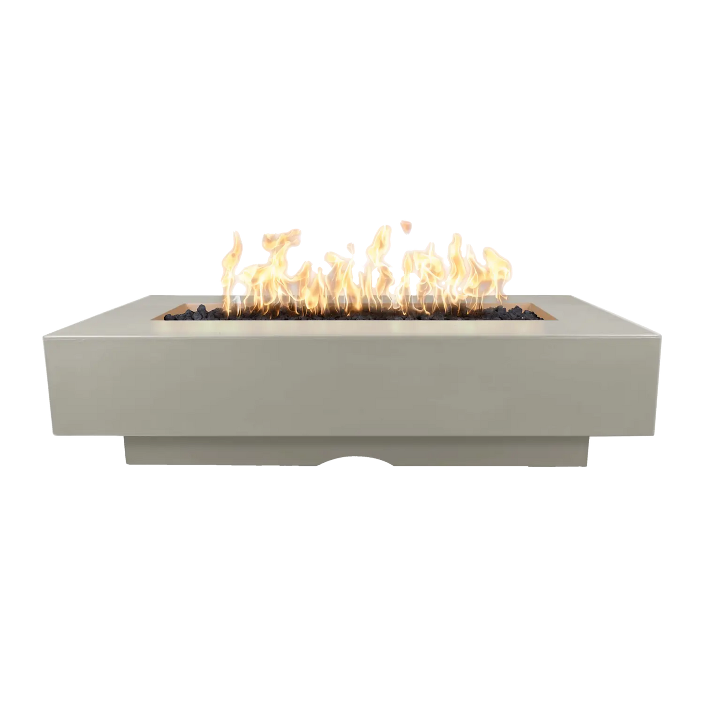 Del Mar Rectangle Fire Pit - 48" | GFRC Concrete | 40,000 BTU | 4-6 People