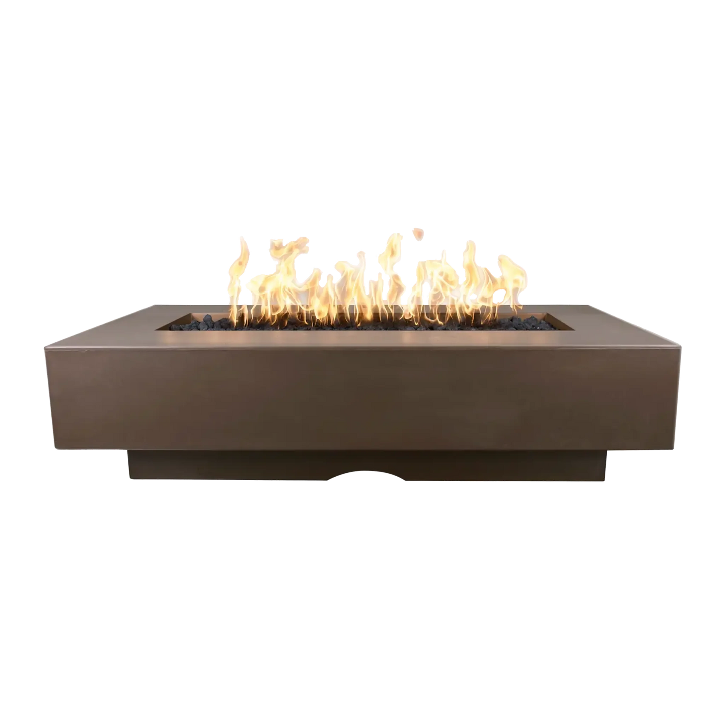 A chocolate colored Del Mar Ourdoor Fire Pit