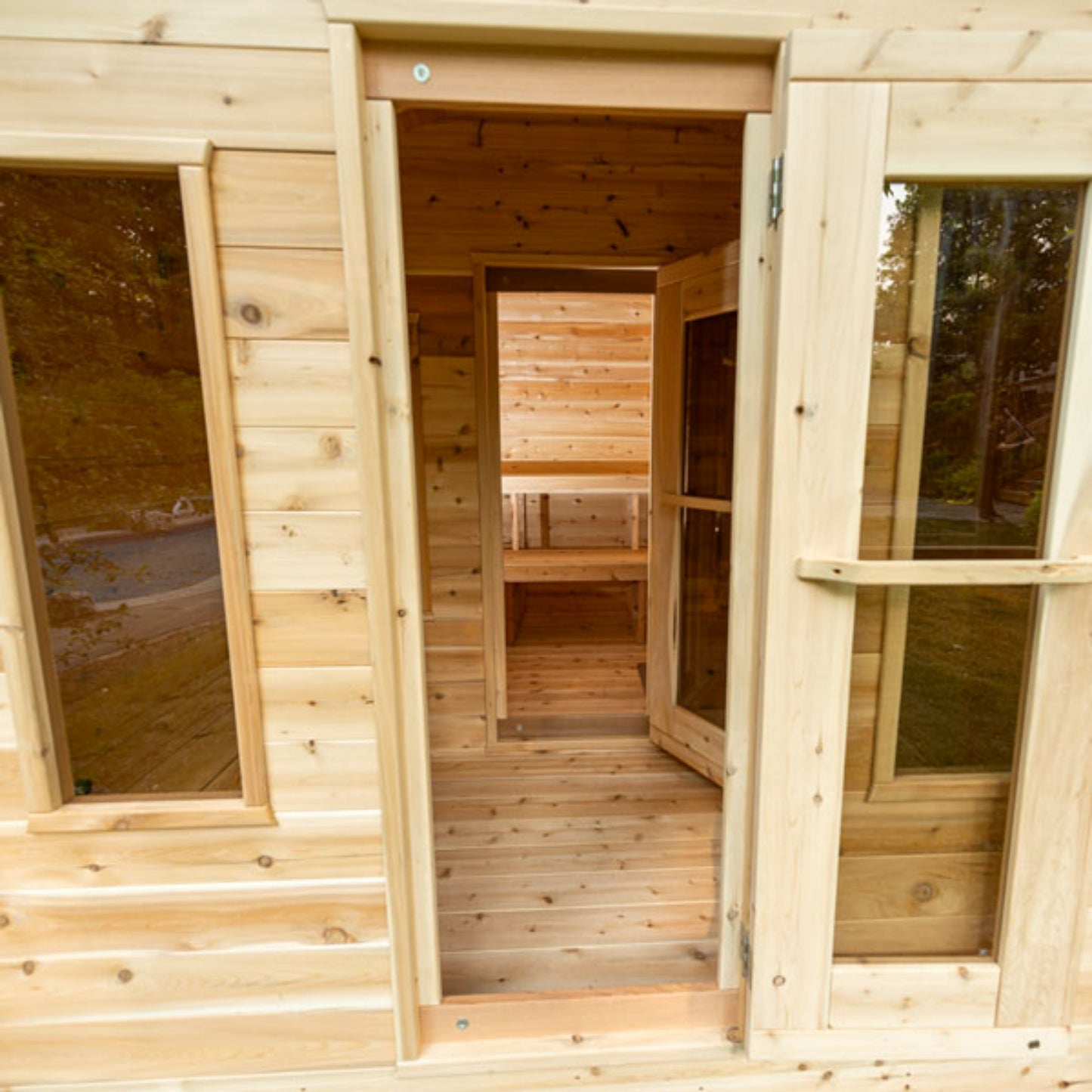 Dundalk Leisurecraft | CT Georgian Cabin Sauna with Changeroom