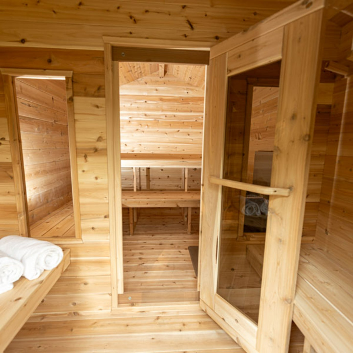 Dundalk Leisurecraft | CT Georgian Cabin Sauna with Changeroom