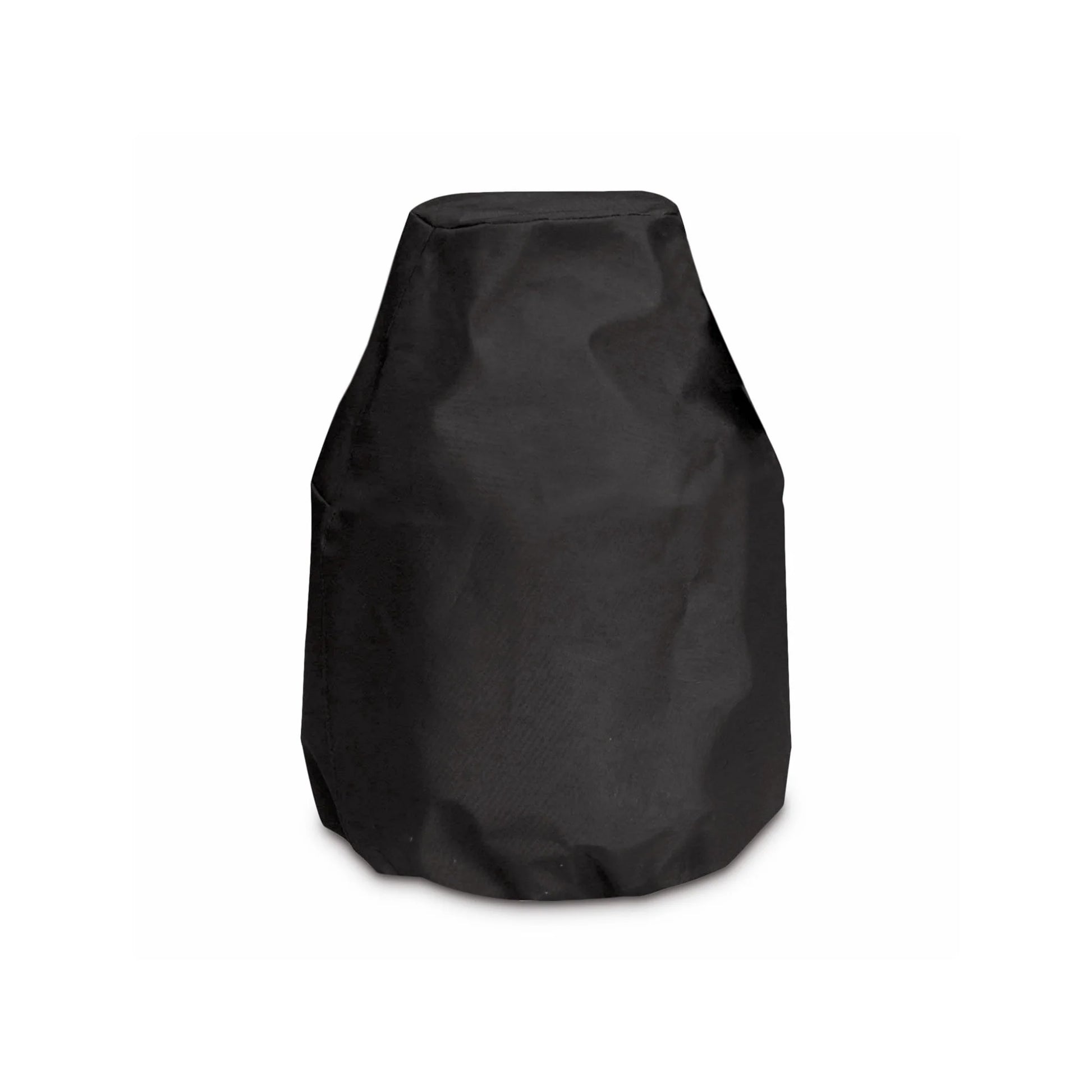 Black canvas propane tank cover for outdoor use
