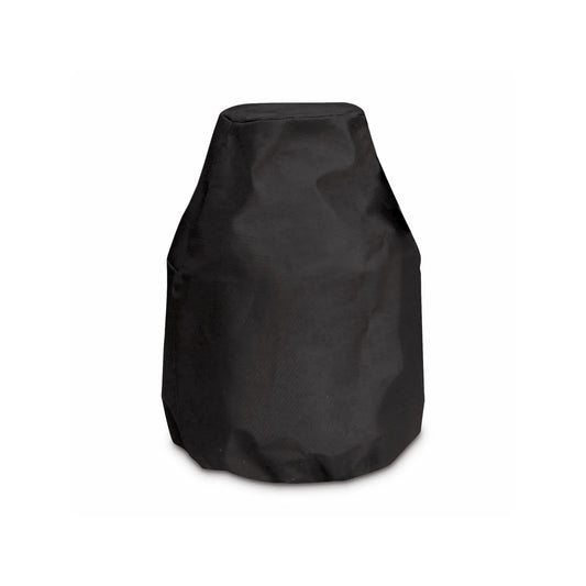 Black canvas propane tank cover for outdoor use