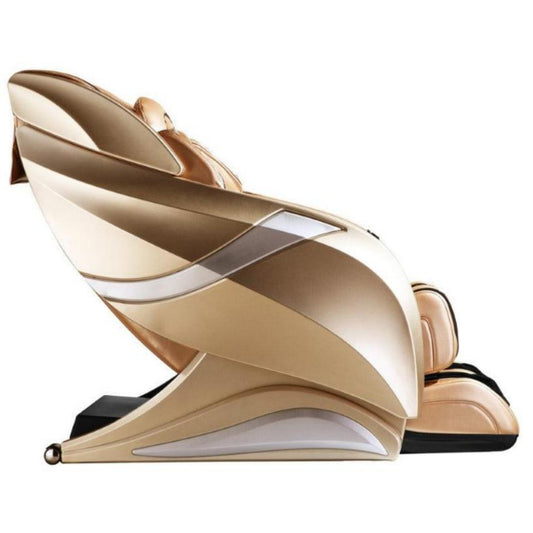 Gold massage chair on a white background