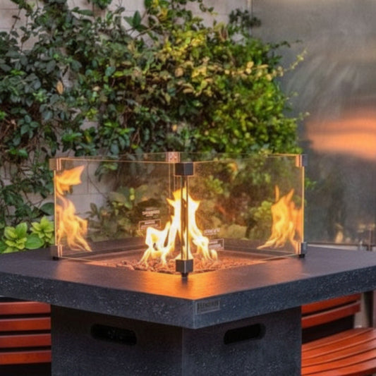 Elementi Montreal Bar Height Concrete Fire Table