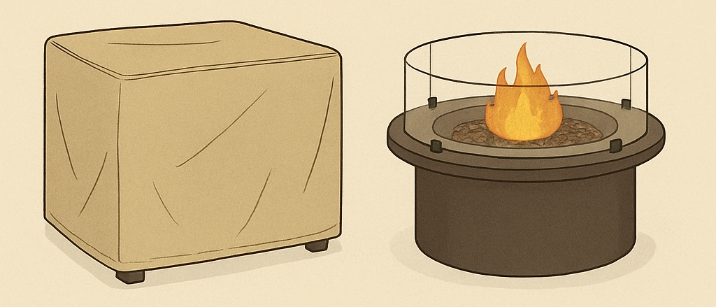 Fire Pit Table Covers & Wind Guards: Sizing & Safety