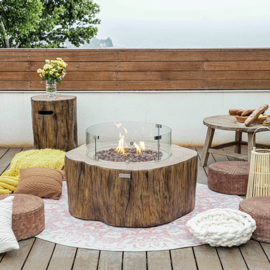Elementi Manchester Fire Pit - 42 Inch Concrete Fire Table