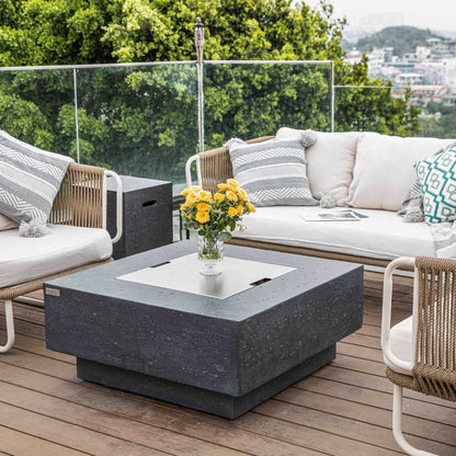 Elementi Manhattan Concrete Fire Table