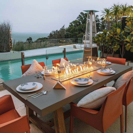 Elementi Sonoma Dining Fire Table - 83 inch