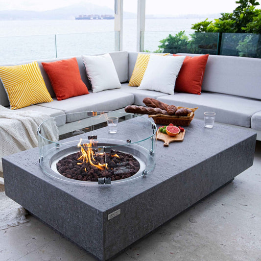 Elementi Metropolis Concrete Fire Table
