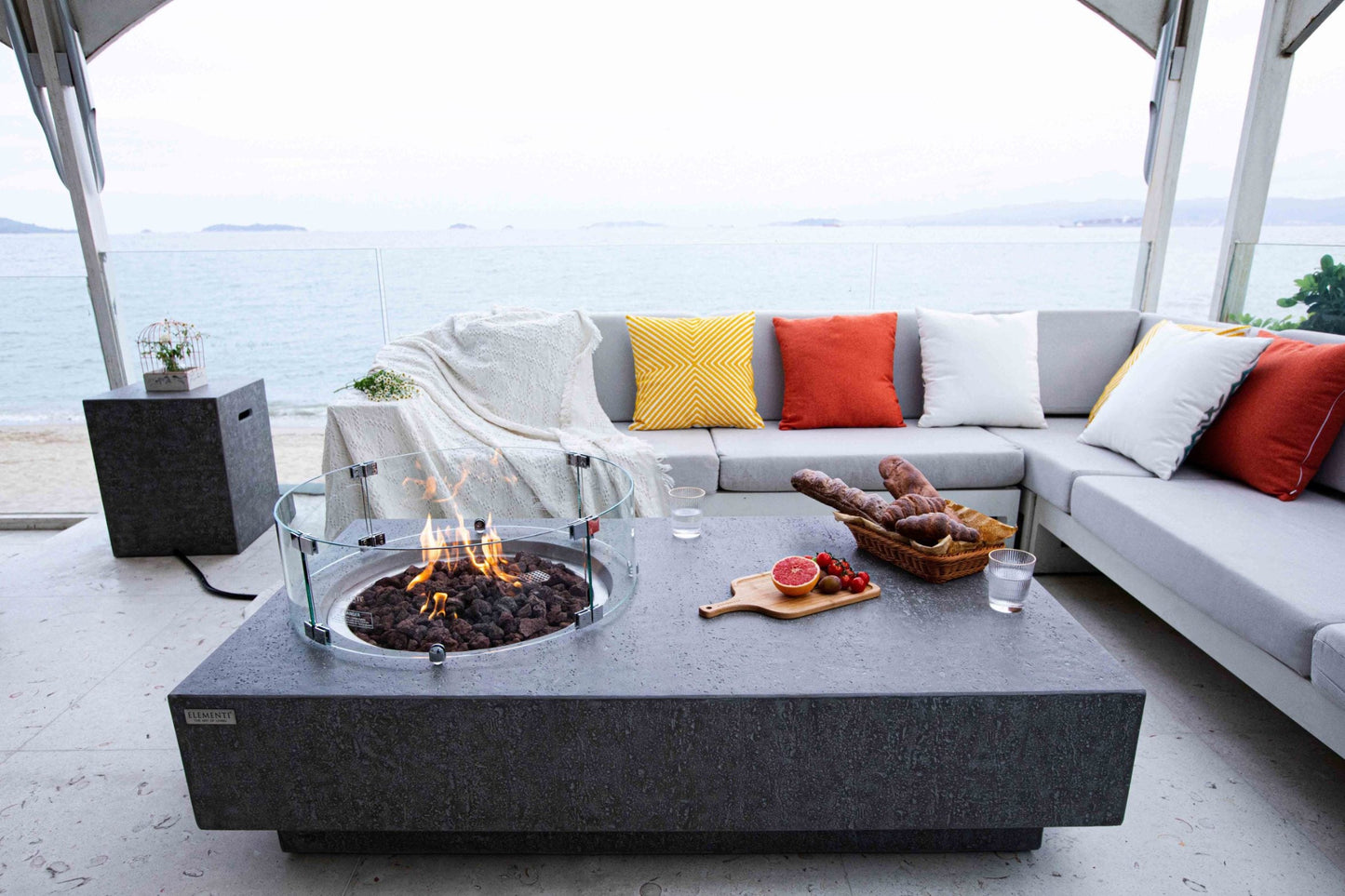 Elementi Metropolis Concrete Fire Table