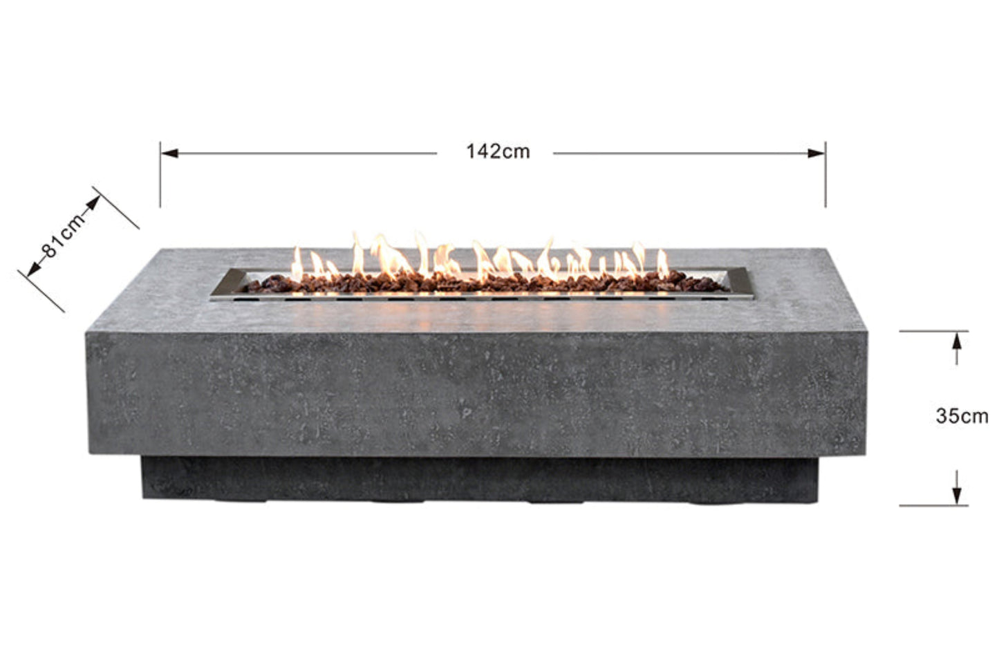 Elementi Hampton Concrete Fire Pit