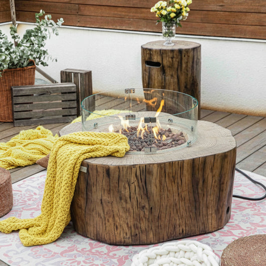 Elementi Manchester Fire Pit - 42 Inch Concrete Fire Table