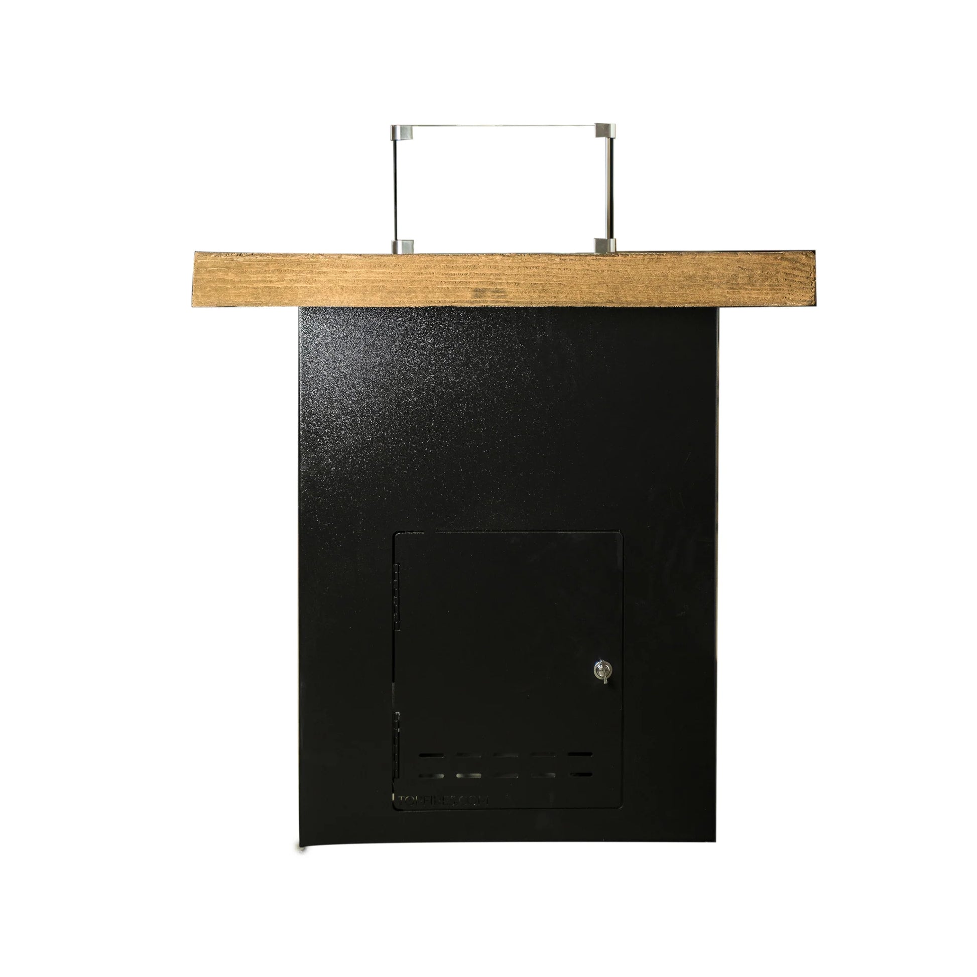 Alameda Fire Pit Dining Table Side view