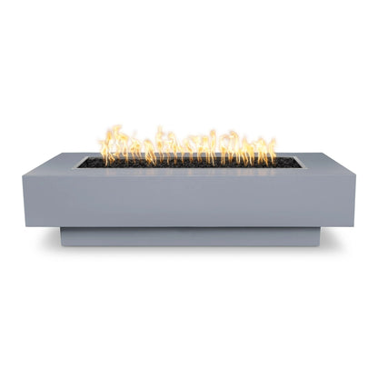 Rectangle Gray Coronado Fire Pit in metal powder coat finish