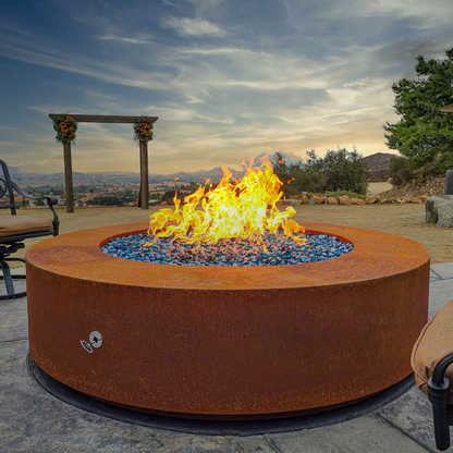 Unity Round Fire Pit | Copper, Corten or Stainless Steel | 65,000 to 190,000 BTU