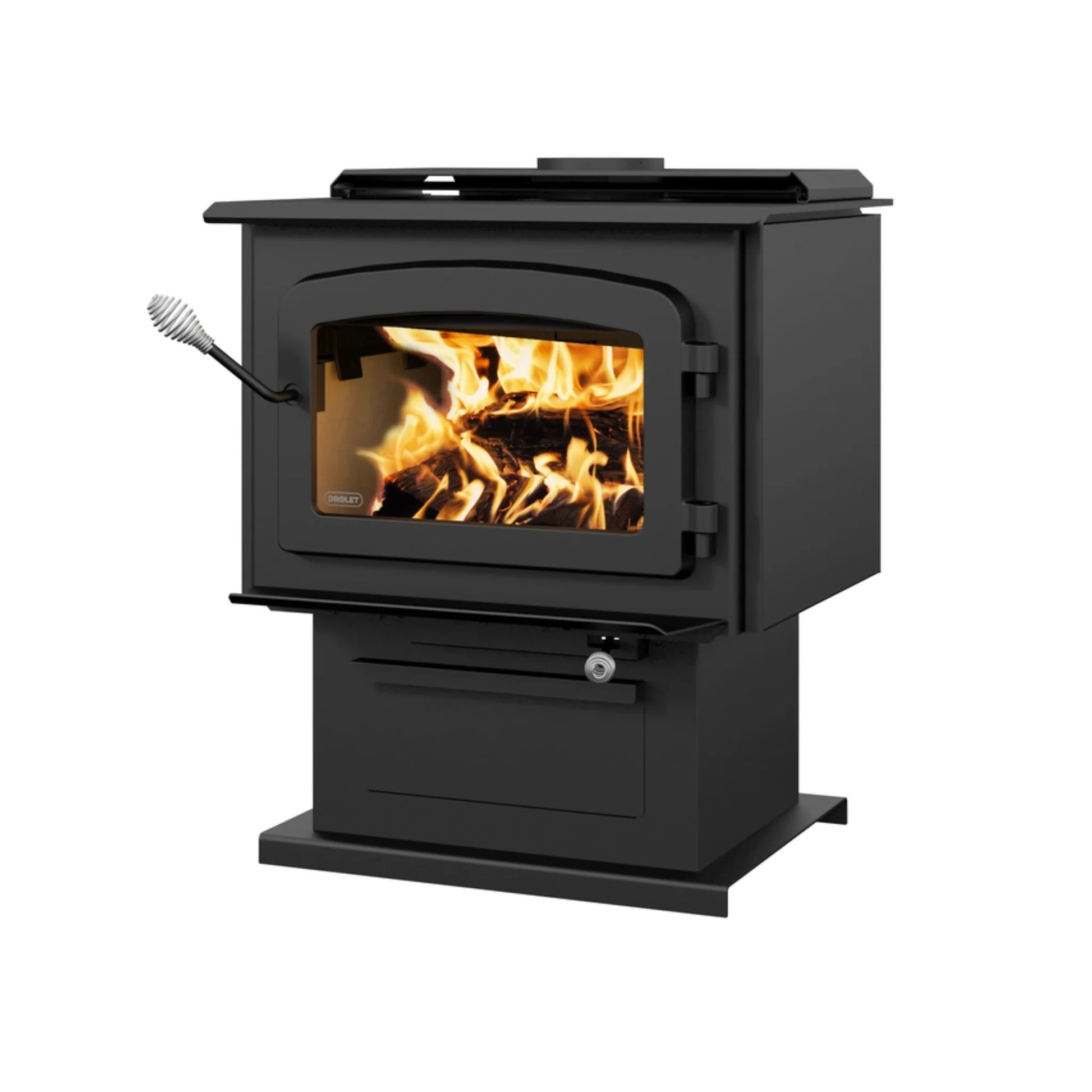 Drolet Escape 1800 Wood Stove  side view