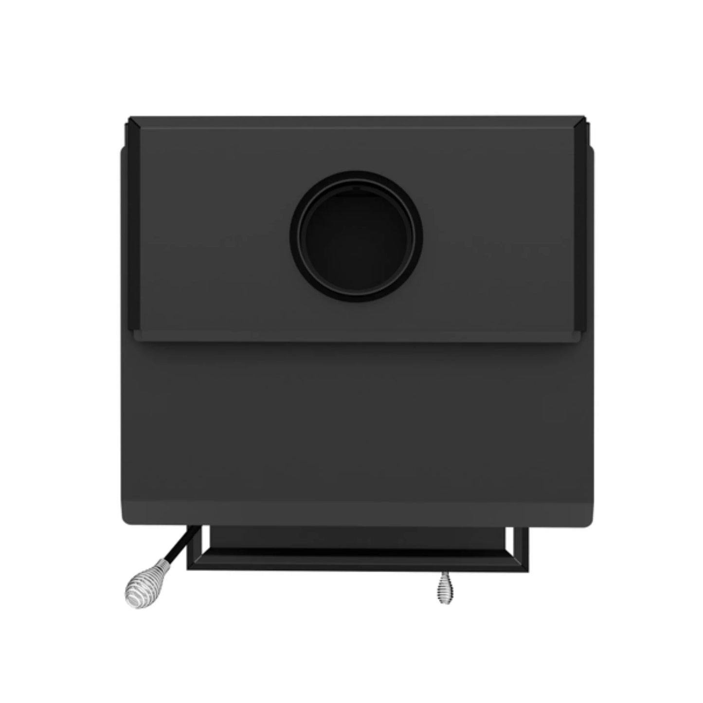 Drolet Escape 1800 Wood Stove On Legs - Brushed Nickel Door | DB03112