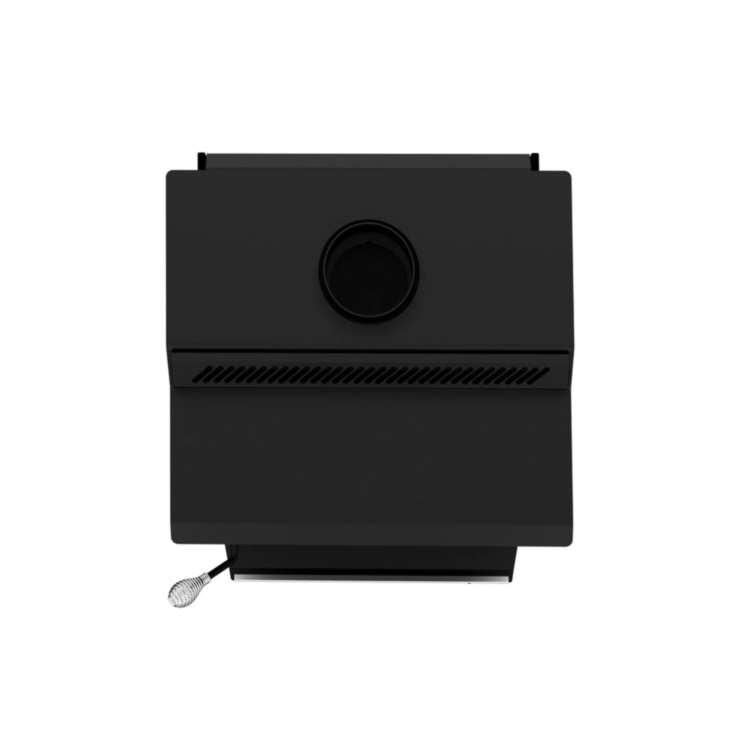 Drolet HT-3000 — top chimney connection view (white background)