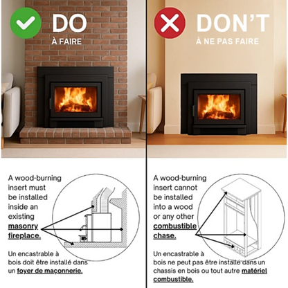 Drolet Escape 1500-I Wood Insert With Faceplate | DB03137