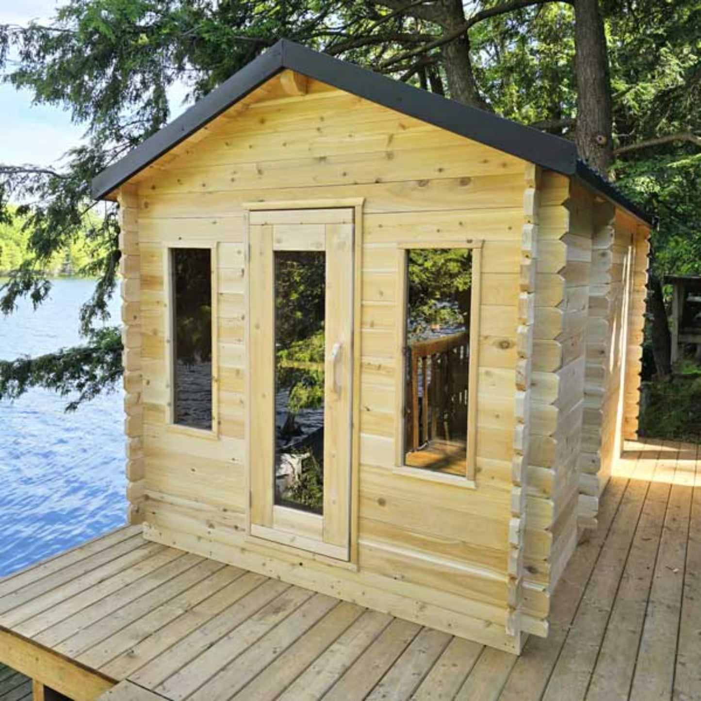 Dundalk Leisurecraft | CT Georgian Cabin Sauna with Changeroom