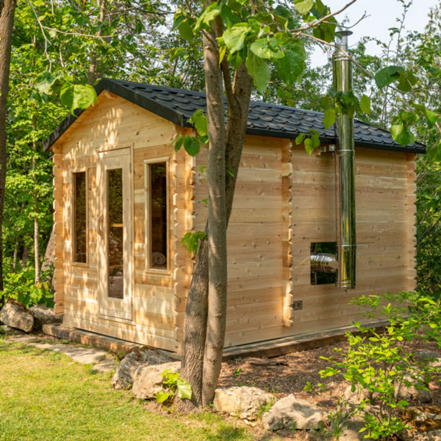 Dundalk Leisurecraft | CT Georgian Cabin Sauna with Changeroom