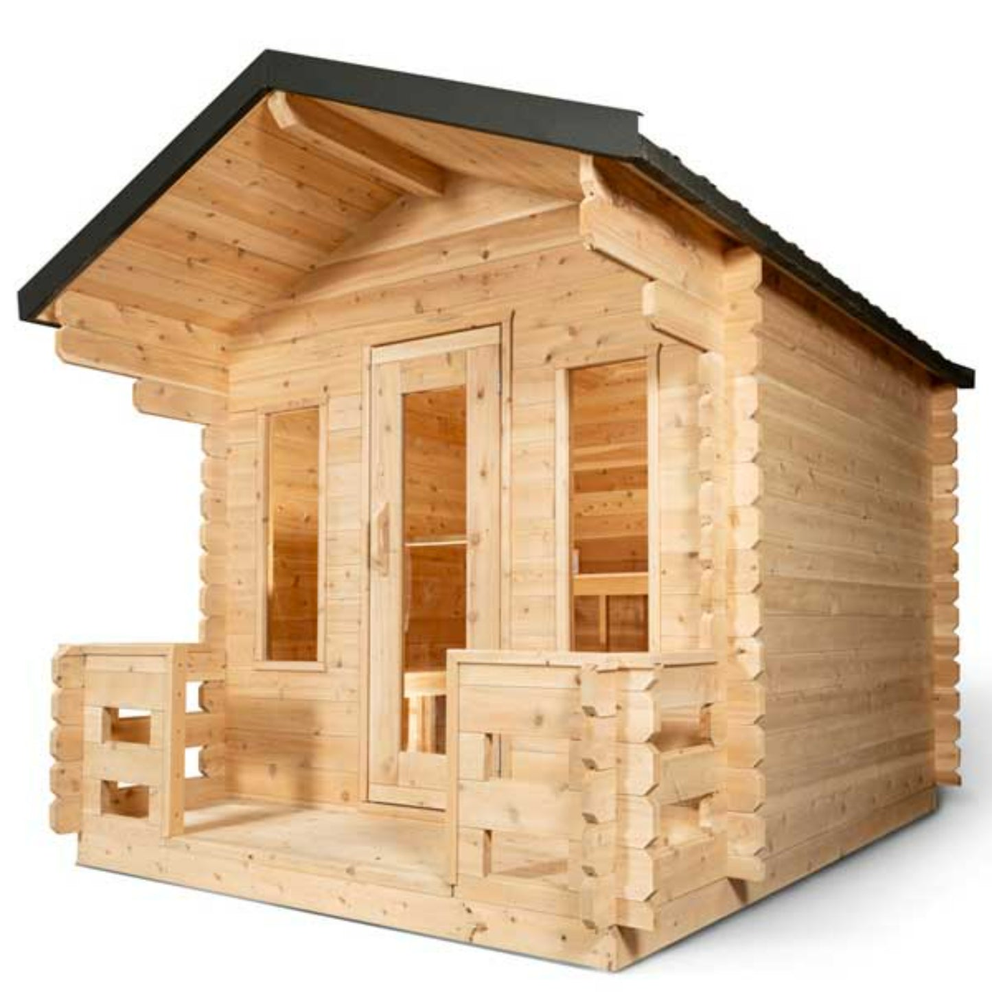 Dundalk Leisurecraft | CT Georgian Cabin Sauna with Porch