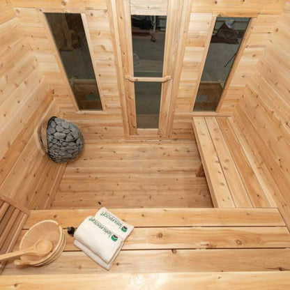 Dundalk Leisurecraft | CT Georgian Cabin Sauna with Porch