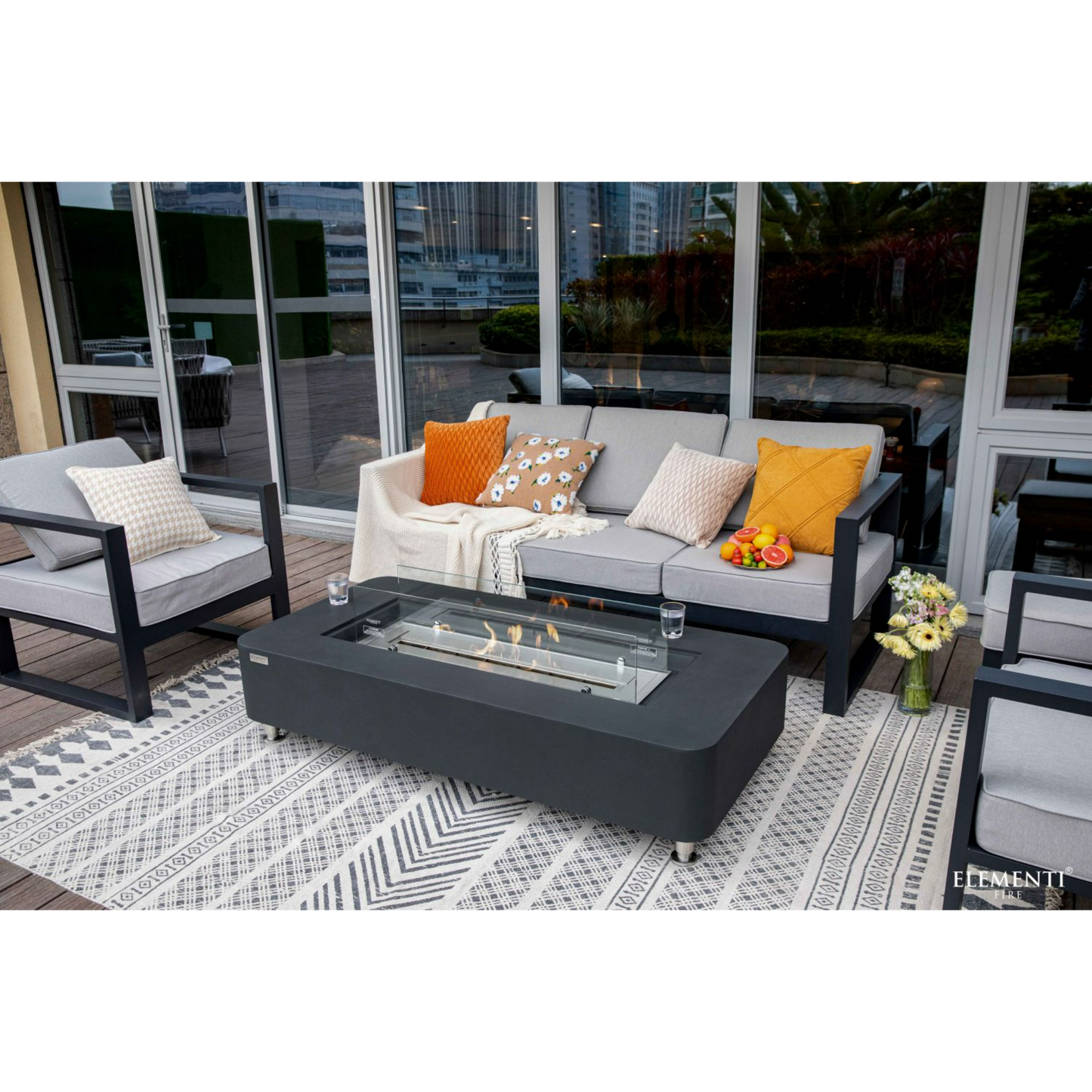 Elementi Sydney Indoor Fire Pit Table