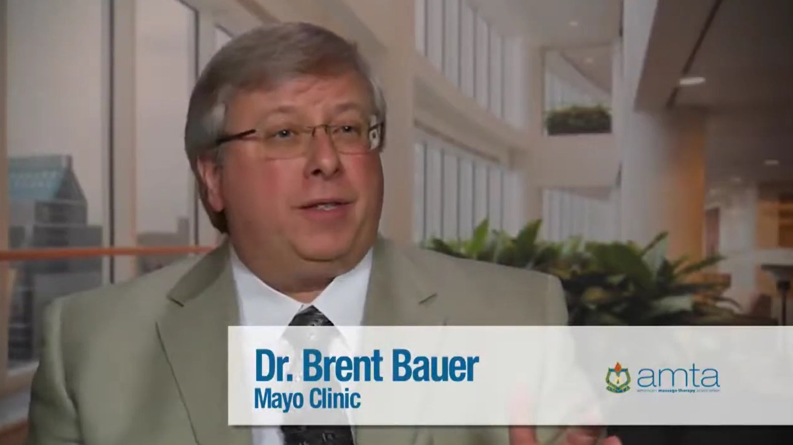 Load video: Dr. Brent Bauer on Importance of Massage Therapy - Mayo Clinic