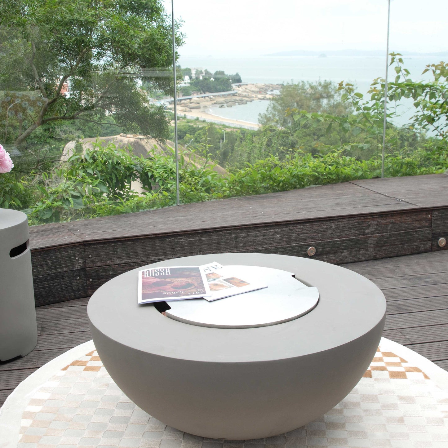 Modeno Roca Concrete Fire Pit Table