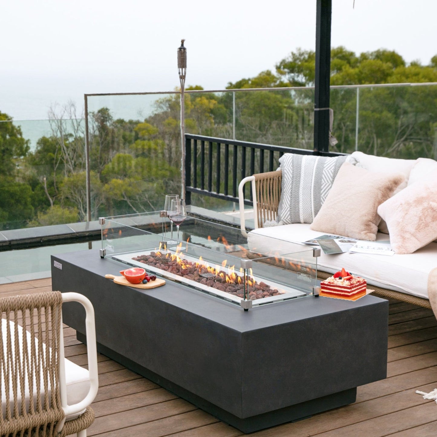 Elementi Granville Fire Pit Table Table