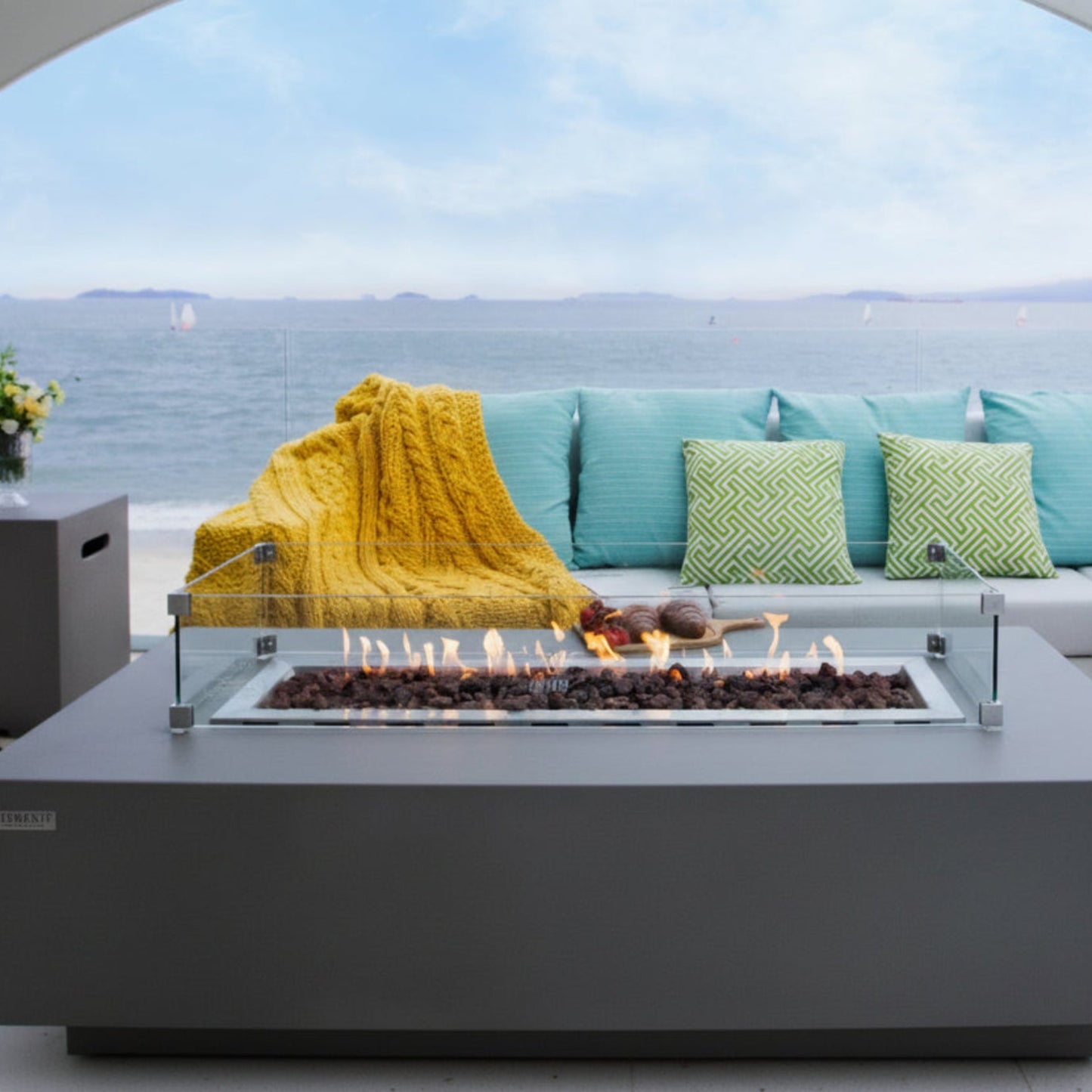 Elementi Granville Fire Pit Table Table