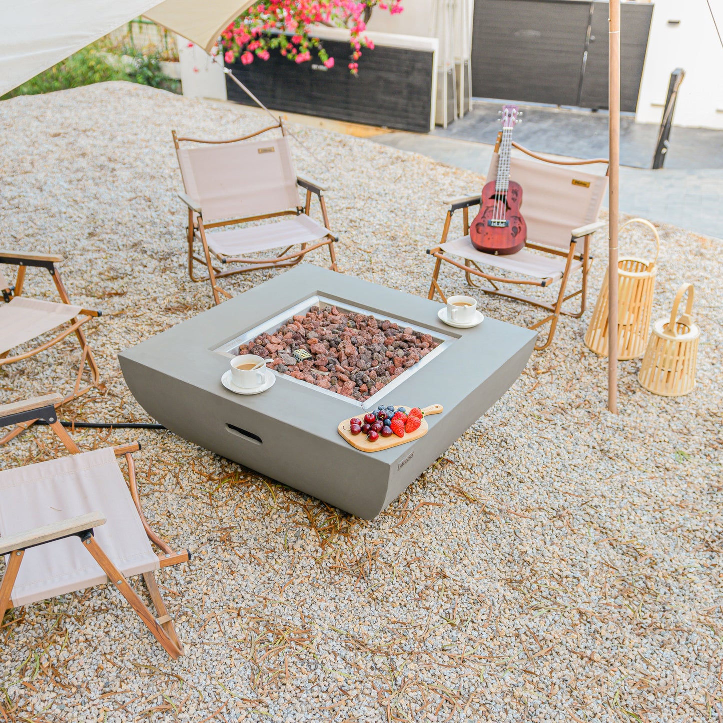 Modeno Westport 34 inch Concrete Fire Table