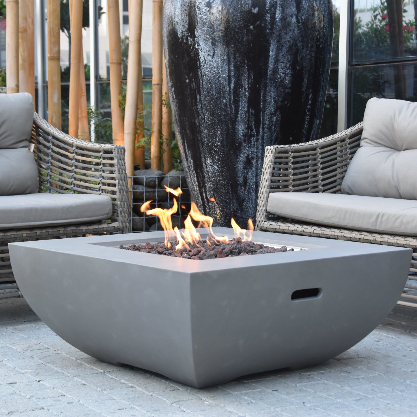 Modeno Westport 34 inch Concrete Fire Table