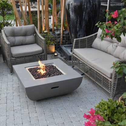 Modeno Westport 34 inch Concrete Fire Table