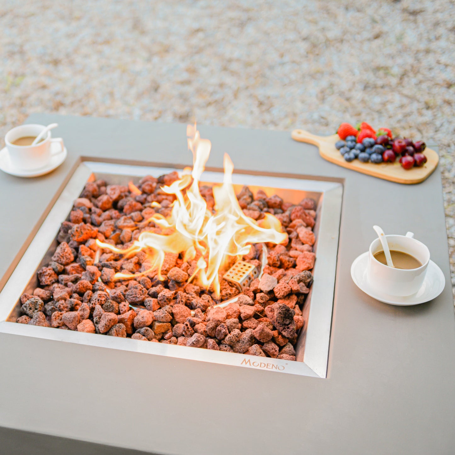 Modeno Westport 34 inch Concrete Fire Table