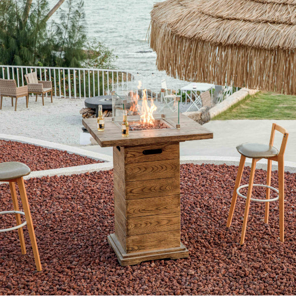 Elementi Rova Bar Height Fire Table