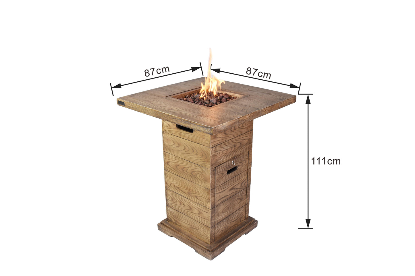 Elementi Rova Bar Height Fire Table