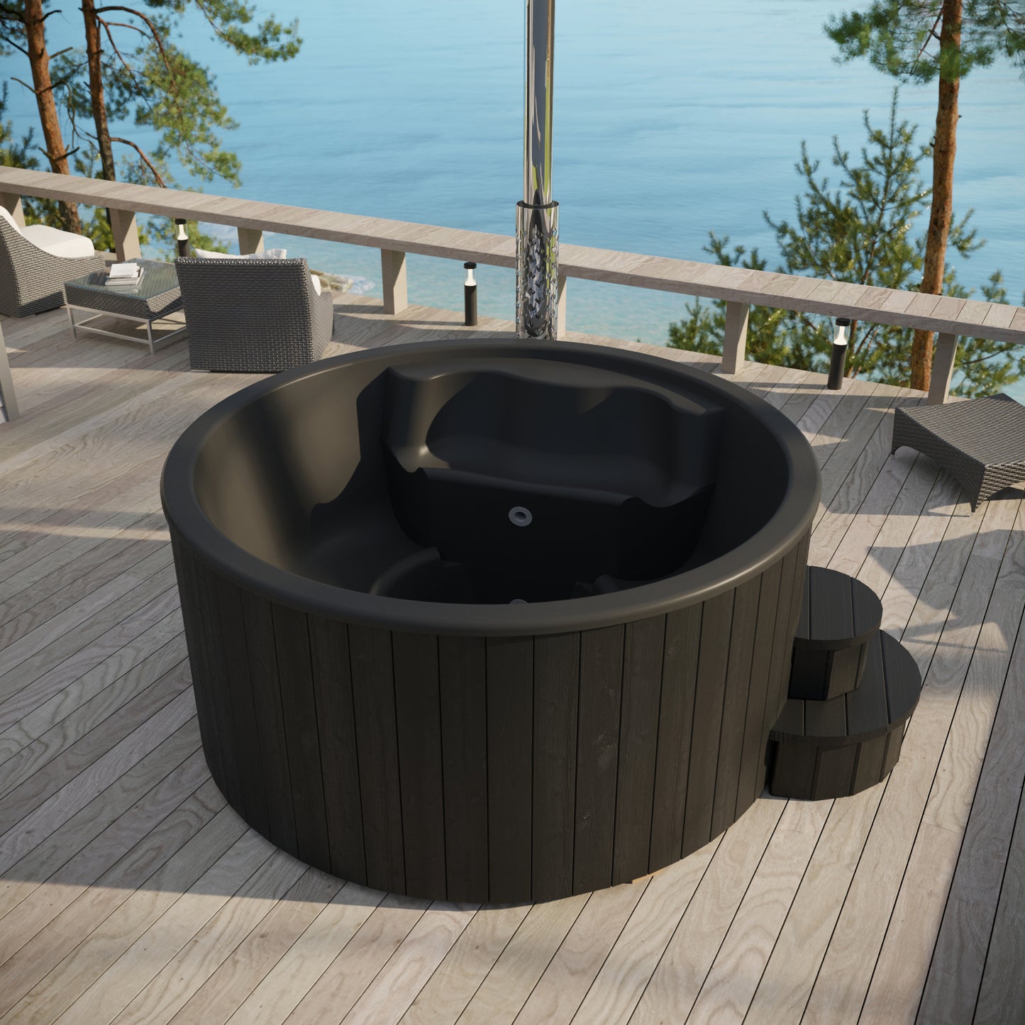 SaunaLife | S4 Hot & Cold Plunge Tub | 6-Person