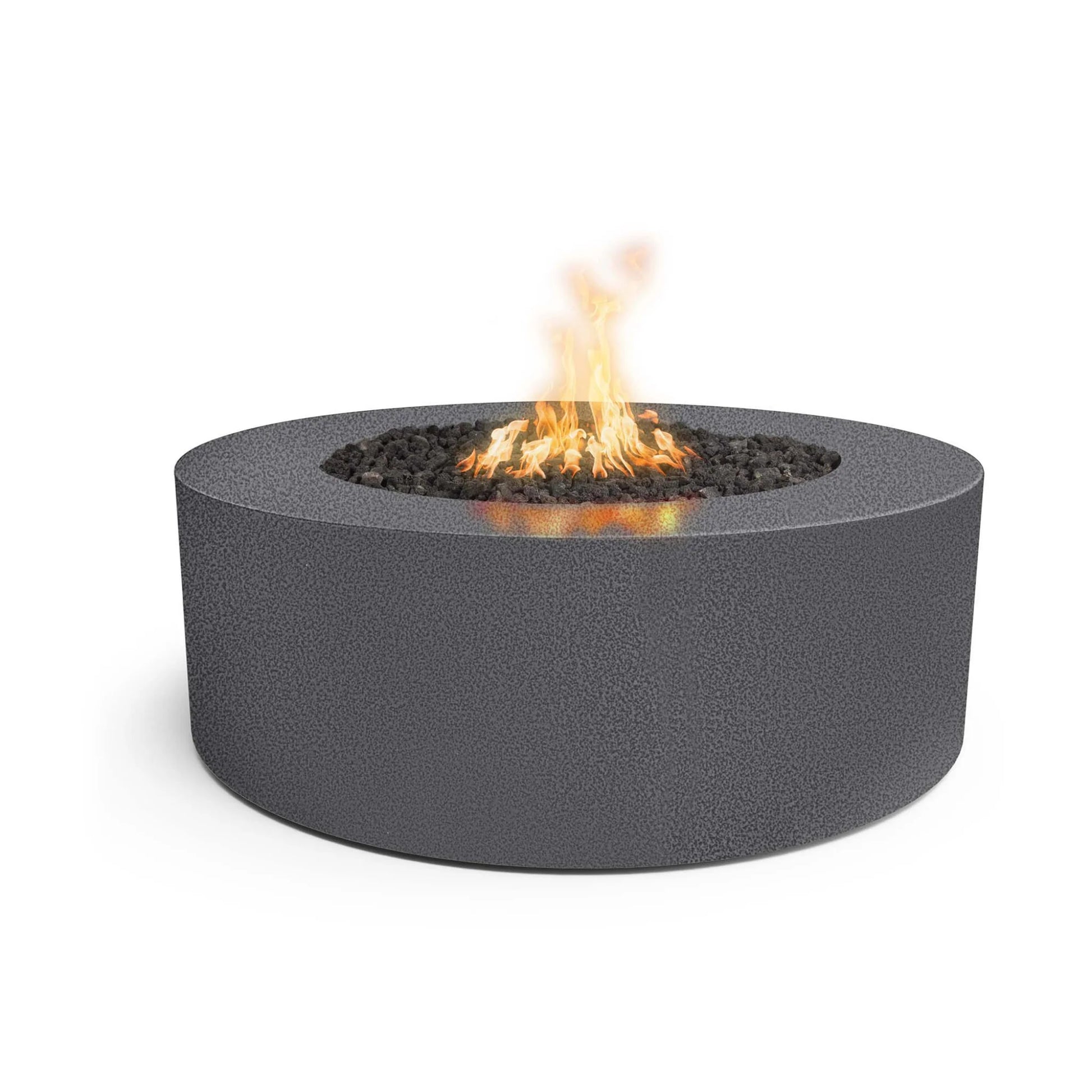 A Silver Round Outdoor Fire Pit