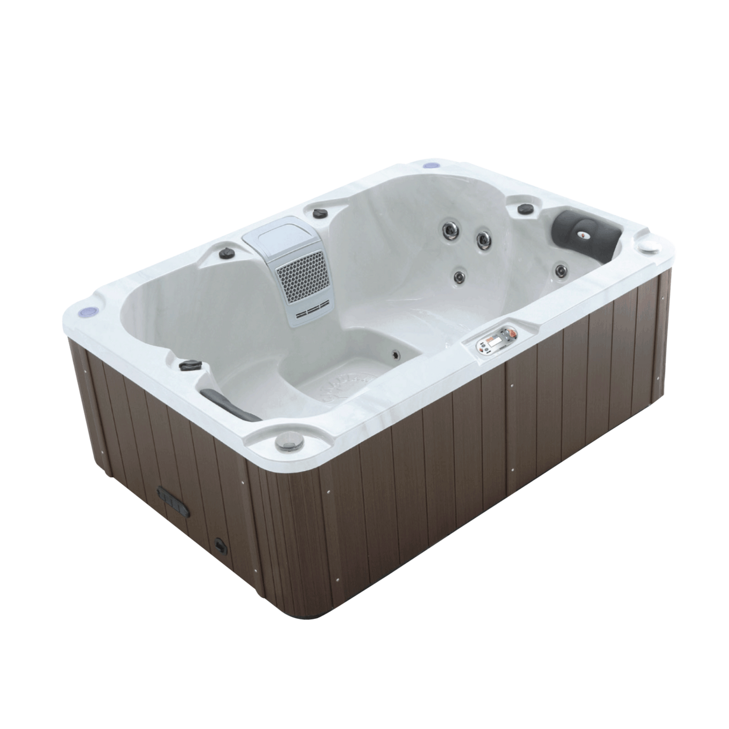 Liberty Spa LYS4000 4-person plug and play hot tub ideal for small spaces and Airbnb rentals
