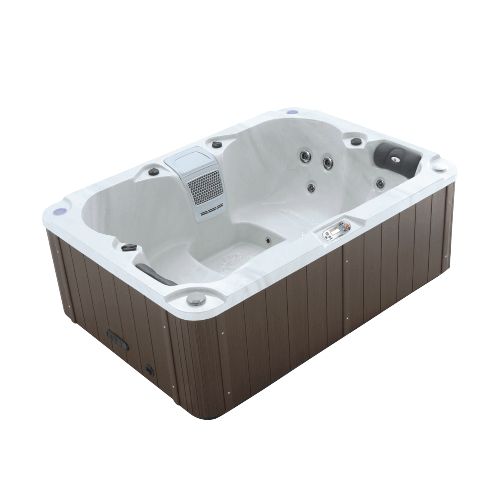 Liberty Spa LYS4000 4-person plug and play hot tub ideal for small spaces and Airbnb rentals