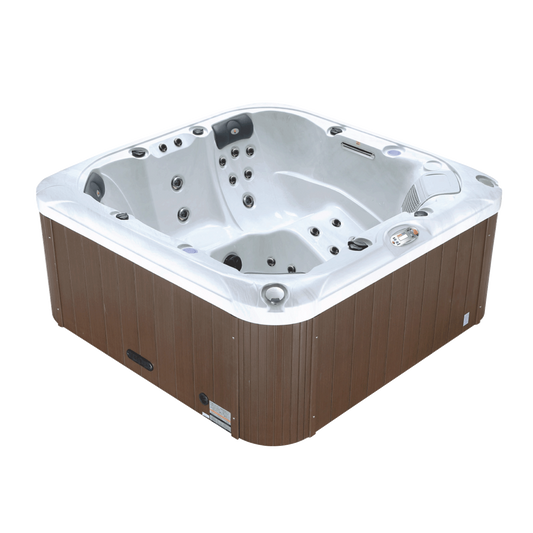 Liberty Spa LYS5000 6-person hot tub ideal for Airbnbs and short-term rentals with deep seating and hydrotherapy jets