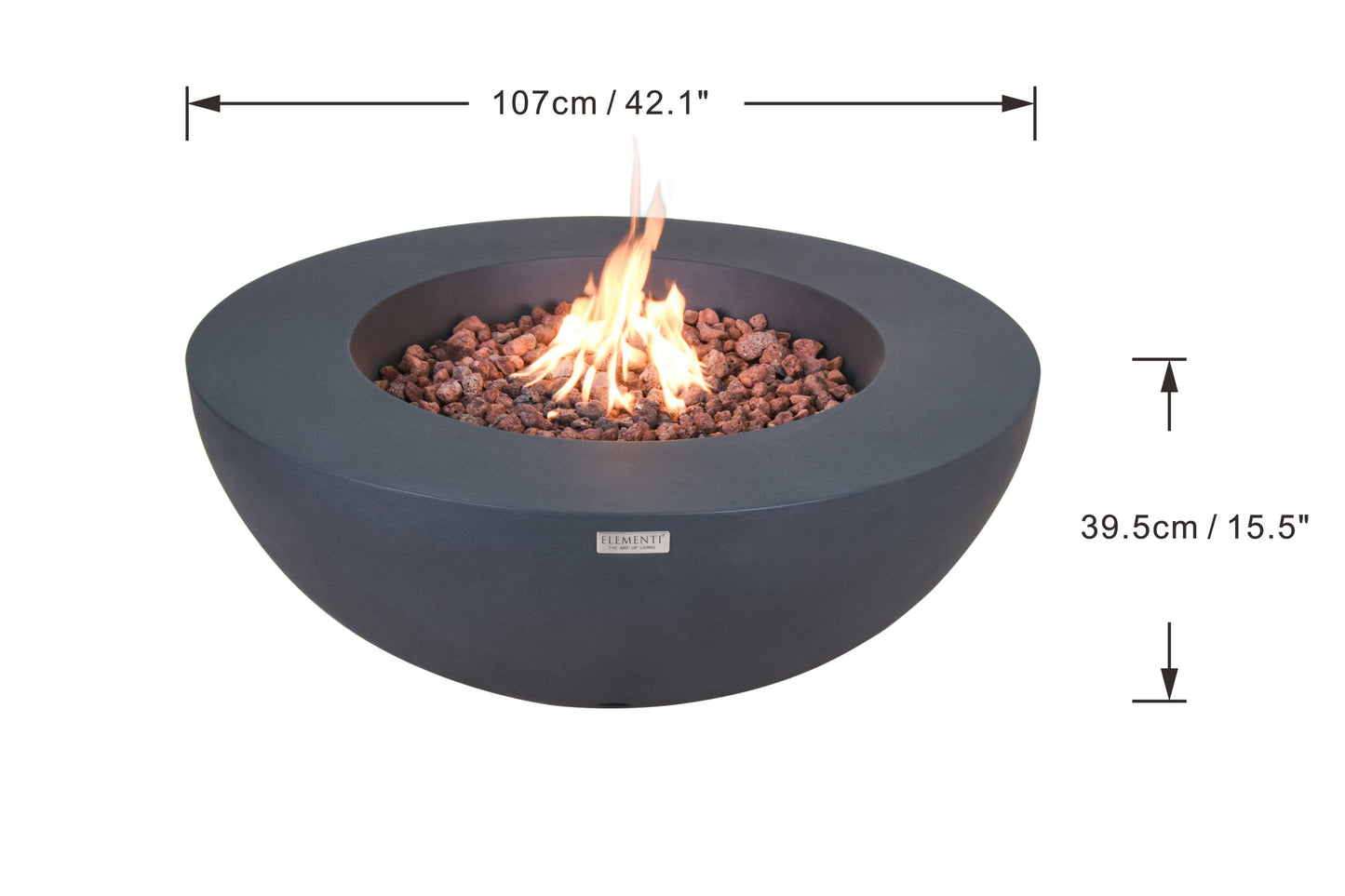 Elementi Lunar Fire Bowl